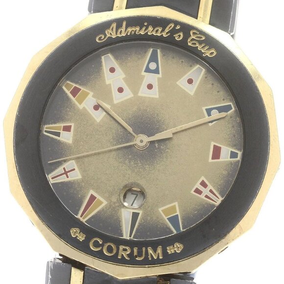 CORUM Admirals cup Date Navy Dial Quartz Men's Watch - Picture 1 of 6